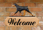 Doberman Natural Ears Black and Tan -  Michael Park Collection Dog in Gait Welcome Stake