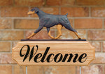 Doberman Natural Ears Red and Tan -  Michael Park Collection Dog in Gait Welcome Stake