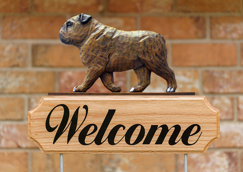 English Bulldog Brindle -  Michael Park Collection Dog in Gait Welcome Stake