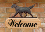 Flat Coated Retriever Liver -  Michael Park Collection Dog in Gait Welcome Stake