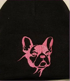 French Bulldog - Embroidered Knit Hats