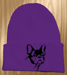 French Bulldog - Embroidered Knit Hats