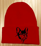 French Bulldog - Embroidered Knit Hats