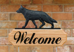 German Shepherd Black -  Michael Park Collection Dog in Gait Welcome Stake