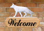 German Shepherd White -  Michael Park Collection Dog in Gait Welcome Stake