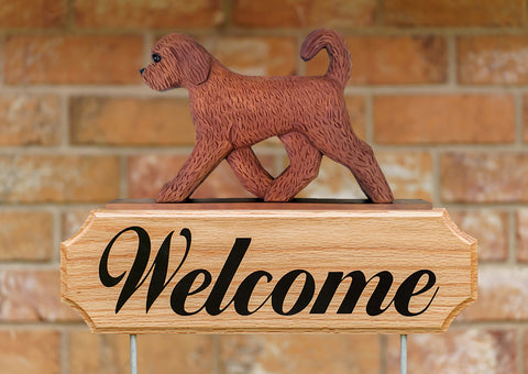 Goldendoodle Red -  Michael Park Collection Dog in Gait Welcome Stake