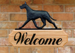 Great Dane Black -  Michael Park Collection Dog in Gait Welcome Stake