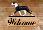 Great Dane Natural Ears Mantle -  Michael Park Collection Dog in Gait Welcome Stake