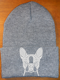 Boston Terrier - Embroidered Knit Hats