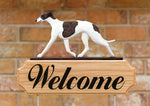 Greyhound Brindle White -  Michael Park Collection Dog in Gait Welcome Stake