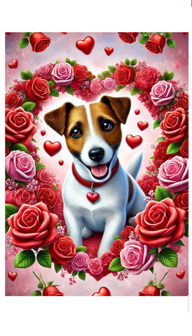 Jack Russell - Best of Breed DCR Valentines Day Outdoor House and Garden Flag