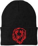 Dachshund Longhaired - Embroidered Knit Hats