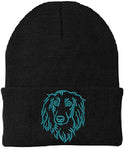 Dachshund Longhaired - Embroidered Knit Hats