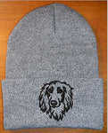 Dachshund Longhaired - Embroidered Knit Hats