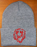 Dachshund Longhaired - Embroidered Knit Hats