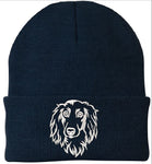 Dachshund Longhaired - Embroidered Knit Hats