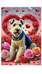 Lakeland Terrier -  Best of Breed DCR Valentines Day Outdoor House and Garden Flag