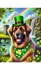 Leonberger -  Best of Breed DCR Saint Patricks Day Day Outdoor House and Garden Flag