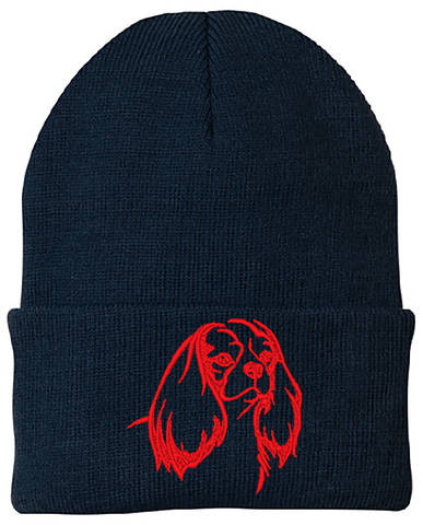 Cavalier King Charles - Embroidered Knit Hats