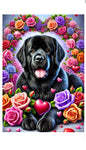 Newfoundland - Best of Breed DCR Valentines Day Outdoor House and Garden Flag