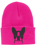 Boston Terrier - Embroidered Knit Hats