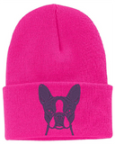 Boston Terrier - Embroidered Knit Hats