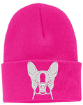 Boston Terrier - Embroidered Knit Hats