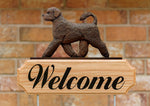 Portuguese Water Dog Brown - Michael Park Collection Dog in Gait Welcome Stake