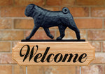 Pug Black - Michael Park Collection Dog in Gait Welcome Stake