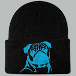 Pug - Embroidered Knit Hats