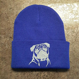 Pug - Embroidered Knit Hats