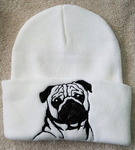 Pug - Embroidered Knit Hats