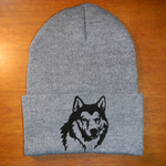 Siberian Husky - Embroidered Knit Hats