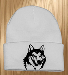 Siberian Husky - Embroidered Knit Hats