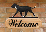 Staffordshire Bull Terrier Black and White - Michael Park Collection Dog in Gait Welcome Stake