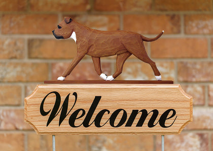 Staffordshire Bull Terrier Red and White - Michael Park Collection Dog in Gait Welcome Stake