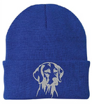 Weimaraner - Embroidered Knit Hats