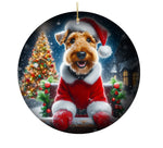 Welsh Terrier - Best of Breed DCR Christmas Tree Porcelain Ornament Double Sided