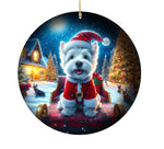Westie - Best of Breed DCR Christmas Tree Porcelain Ornament Double Sided