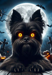 Affenpinscher -  Best of Breed DCR Halloween Outdoor House and Garden Flag