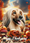 Afghan - Best of Breed  Thanksgiving Outdoor House and Garden Flag