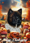 Akita - Best of Breed  Thanksgiving Outdoor House and Garden Flag