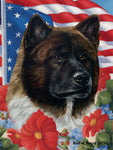 Akita - Best of Breed  Patriotic I All-American Outdoor House and Garden Flag