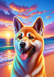 Akita Red -  Best of Breed DCR Summer Sunset Outdoor House and Garden Flag