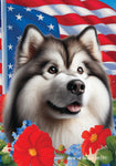 Alaskan Malamute - Best of Breed  Patriotic I All-American Outdoor House and Garden Flag