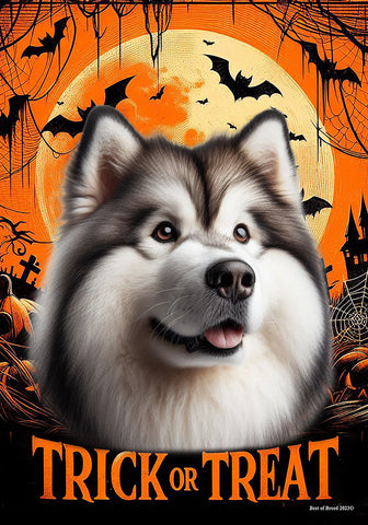 Alaskan Malamute - Best of Breed  Halloween Outdoor House and Garden Flag