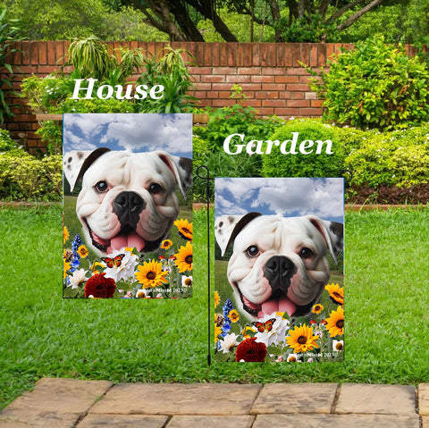 American Bulldog - Best of Breed  Summer Fields Outdoor House and Garden Flag