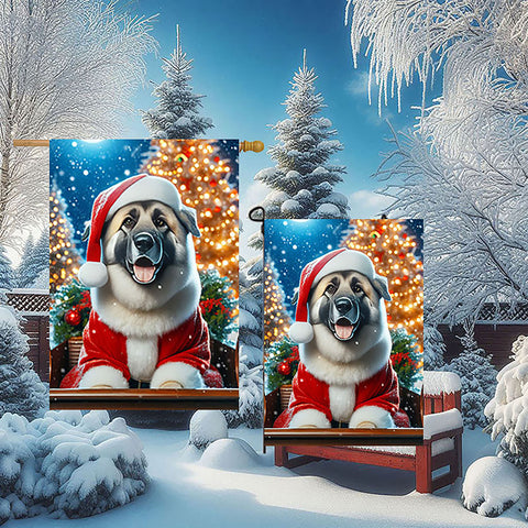 Anatolian Shepherd  - Best of Breed DCR Christmas Outdoor House and Garden Flag