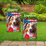 Australian Shepherd Red Merle - Best of Breed  Patriotic I All-American Outdoor House and Garden Flag