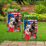 Australian Cattle Dog Blue - Best of Breed  Patriotic I All-American Outdoor House and Garden Flag